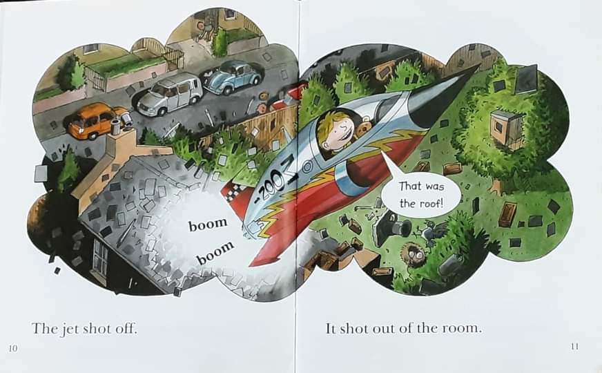 หนังสือนิทานปกแข็ง** 🍅🍅READ WITH BIFF,CHIP&KIPPER: THE MOON JET PHONICS LEVEL4