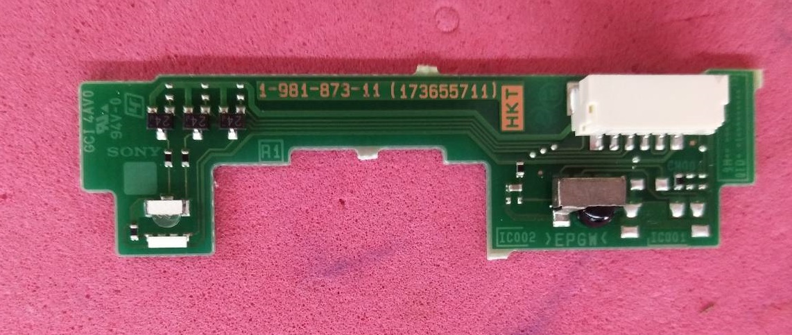 ตัวรับสัญญานรีโมทย์ทีวีโซนี่ SONY ของแท้ถอดจากเครื่อง KDL-43W660G KDL-43W660F พาร์ท 1-981-873-11