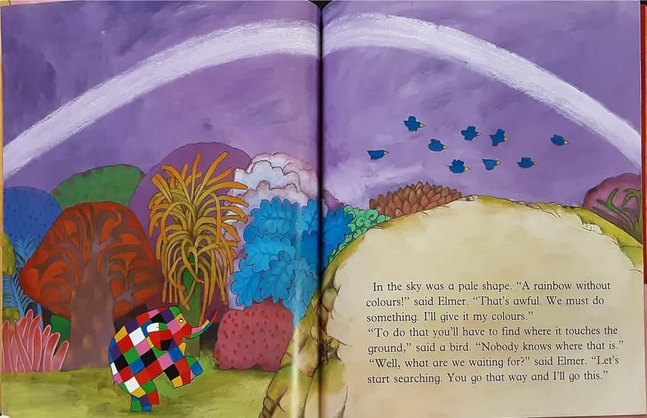 หนังสือนิทานปกอ่อน** 🍅🍅ELMER AND THE RAINBOW
