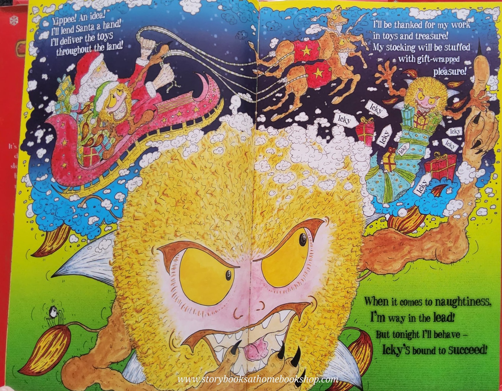 หนังสือนิทานปกแข็ง** 🍅🍅ICHY DOO DAH THE CHRISTMAS HOO HAH! BY SIMON MURRAY