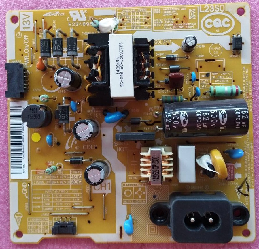 ซับพลายทีวีซัมซุง samsung มือสองพร้อมใช้งาน พาร์ท BN44-00746B ใช้กับรุ่น UA24H4003AR UA24H4003TR UA24J4100AK