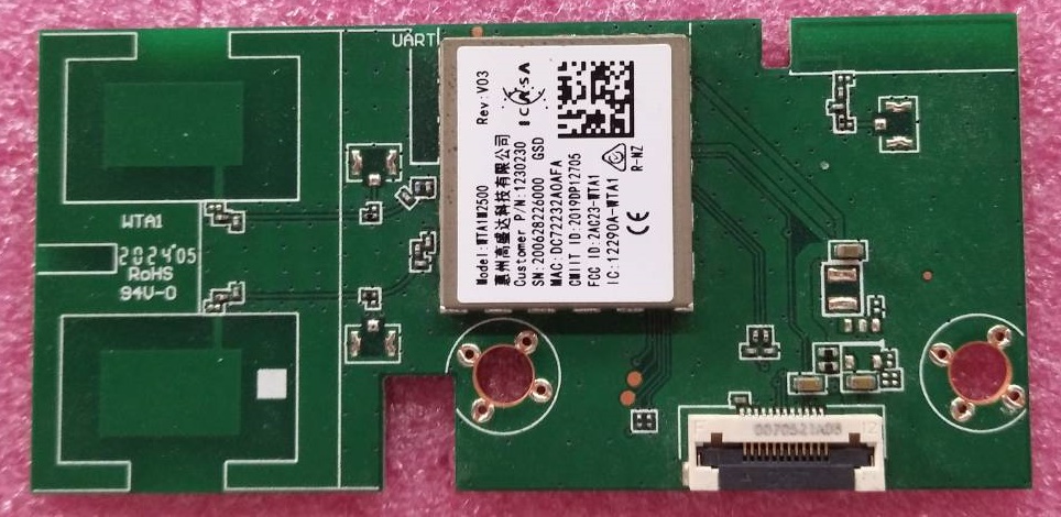 ตัวรับสัญญาณ WIfi HISENSE(ไฮเซน) มือสองพร้อมใช้งาน ใช้กับรุ่น 58E6F พาร์ทWTA1M2500