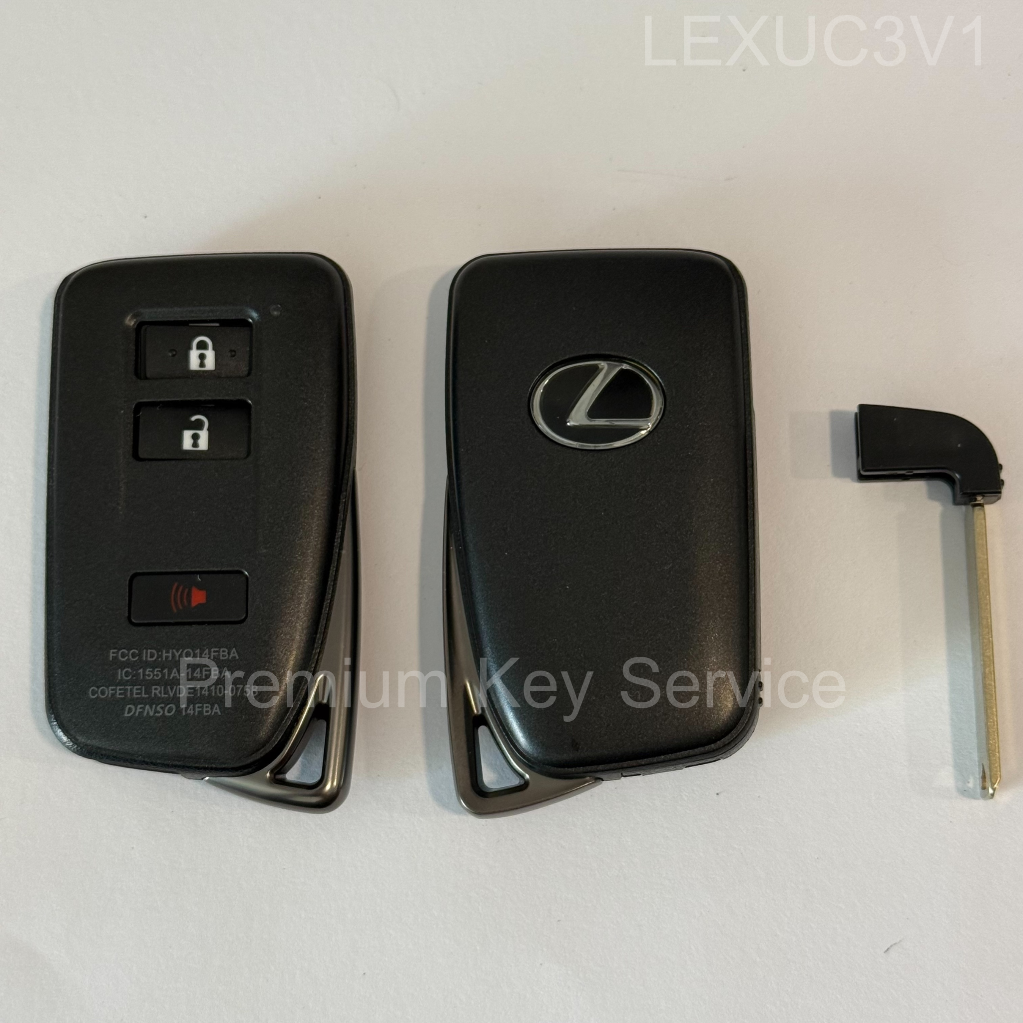 กรอบรีโมต Lexus Smart Key 3 ปุ่ม สามารถใส่ได้ทั้งวงจรและ XM38