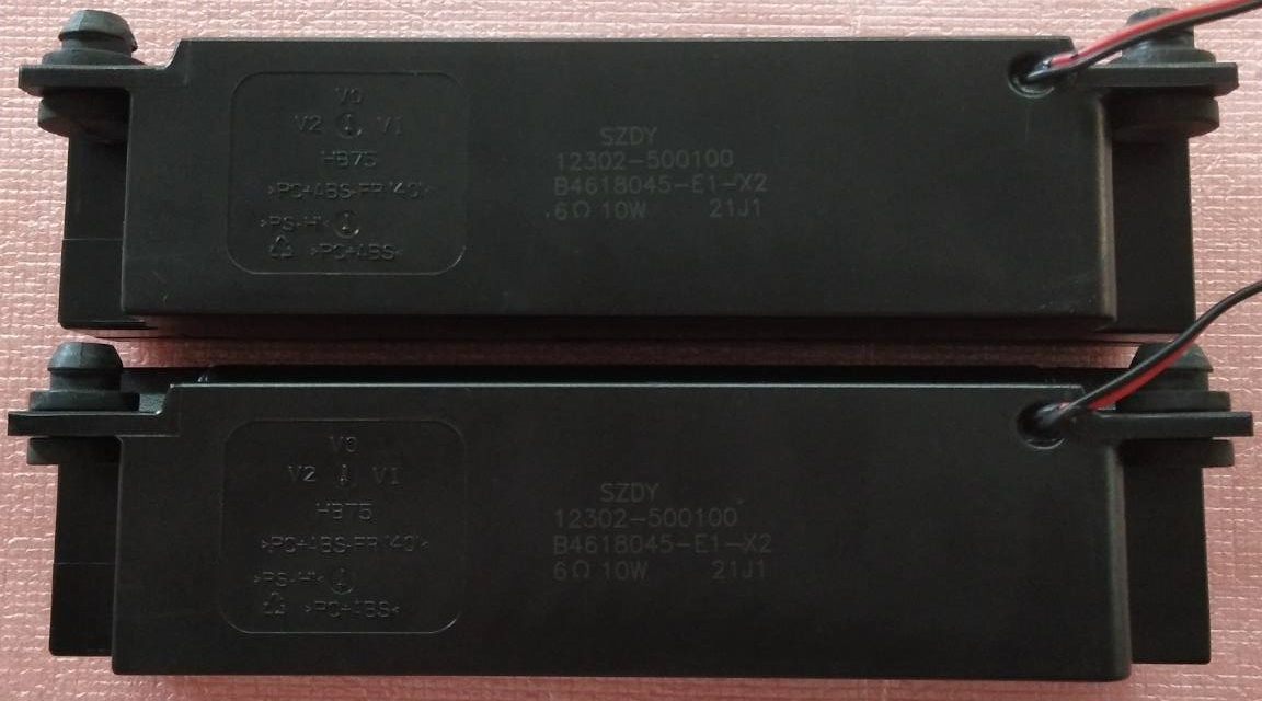 ลำโพงทีวี ทีซีแอล TCLของแท้มือสองถอดจากเครื่อง รุ่น65P715 65C636 พาร์ท12302-500100 6โอมห์ 10วัตต์