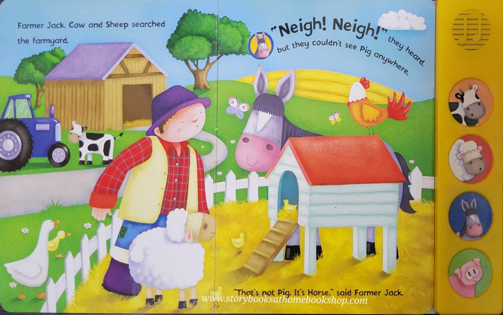 SOUND Board Book** 🍅🍓NOISY ANIMALS WITH 4 SOUNDS