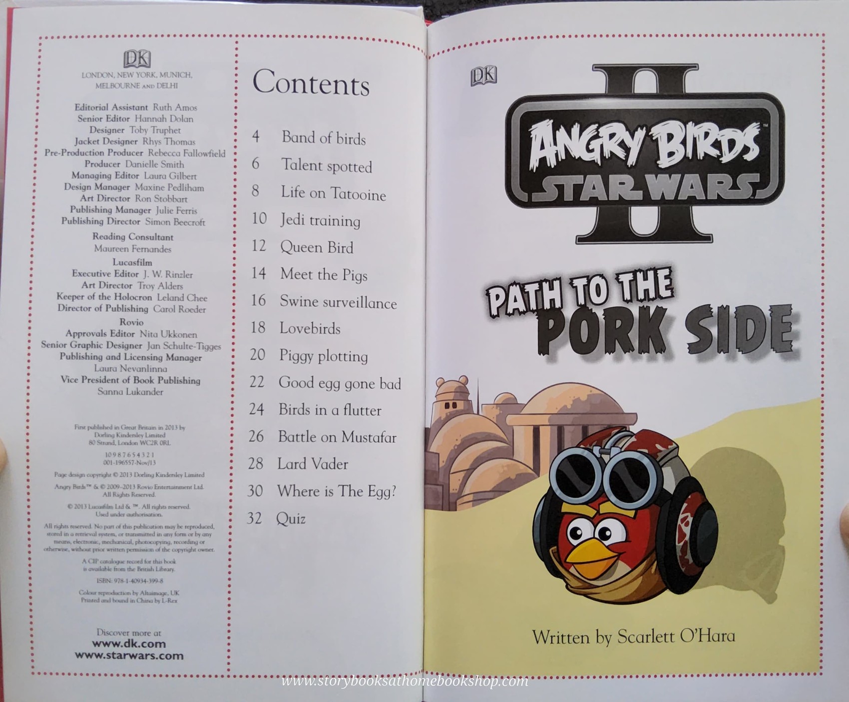 หนังสือนิทานปกแข็ง** 🍅🍓ANGRY BIRDS STAR WARS PATH TO THE PORK SIDE