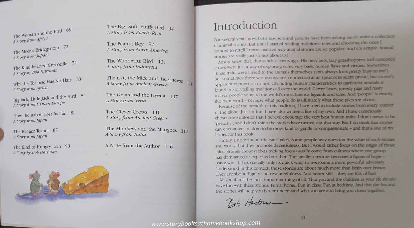 หนังสือนิทานปกอ่อน** 🍅🍅THE LION STORYTELLER BOOK OF ANIMAL TALES BY BOB HARTMAN