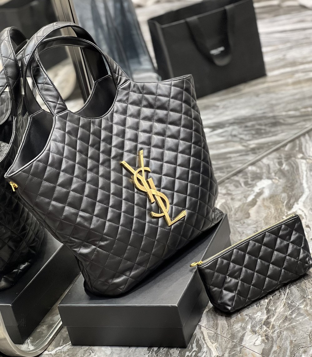 [Pre-order] Saint Laurent Quilted 2023 Icare Maxi Shopping Bag Lamb skin งานเกรดเทียบแท้ งานvip คุณภาพดีที่สุด