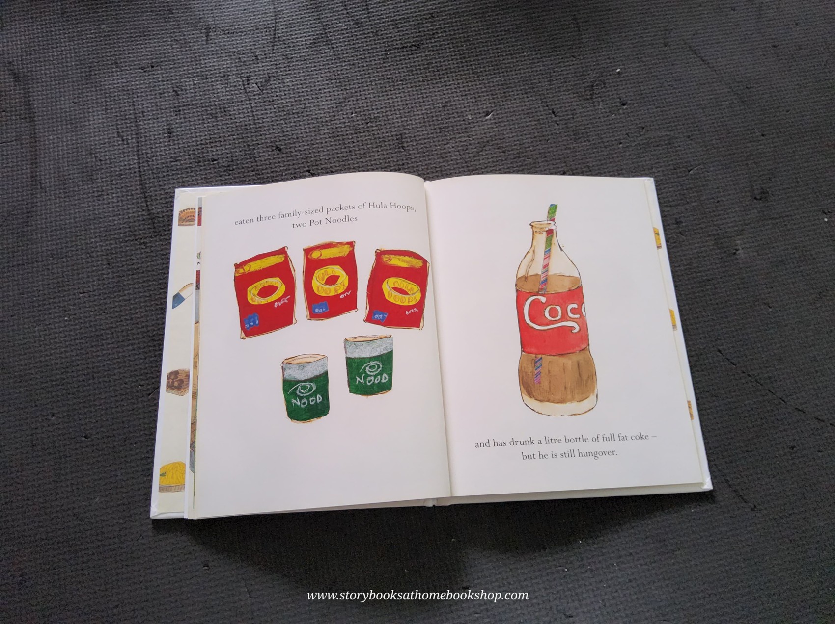 หนังสือนิทานปกแข็ง** 🍅🍓THE VERY HUNGOVER CATERPILLAR A PARODY BY JOSIE LLOYD&EMLYN REES