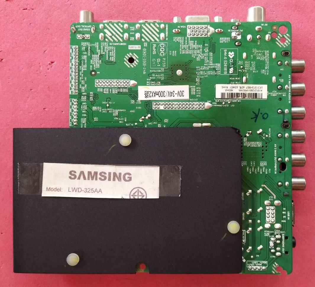 One Board SAMSING (ซัมซิง) มือสองพร้อมใช้งาน ใช้กับรุ่น LWD-325AA :TP.MS3463.PB813 เวอร์ชั่นทีบาร์ชาร์ป จอLMDS315-D16C