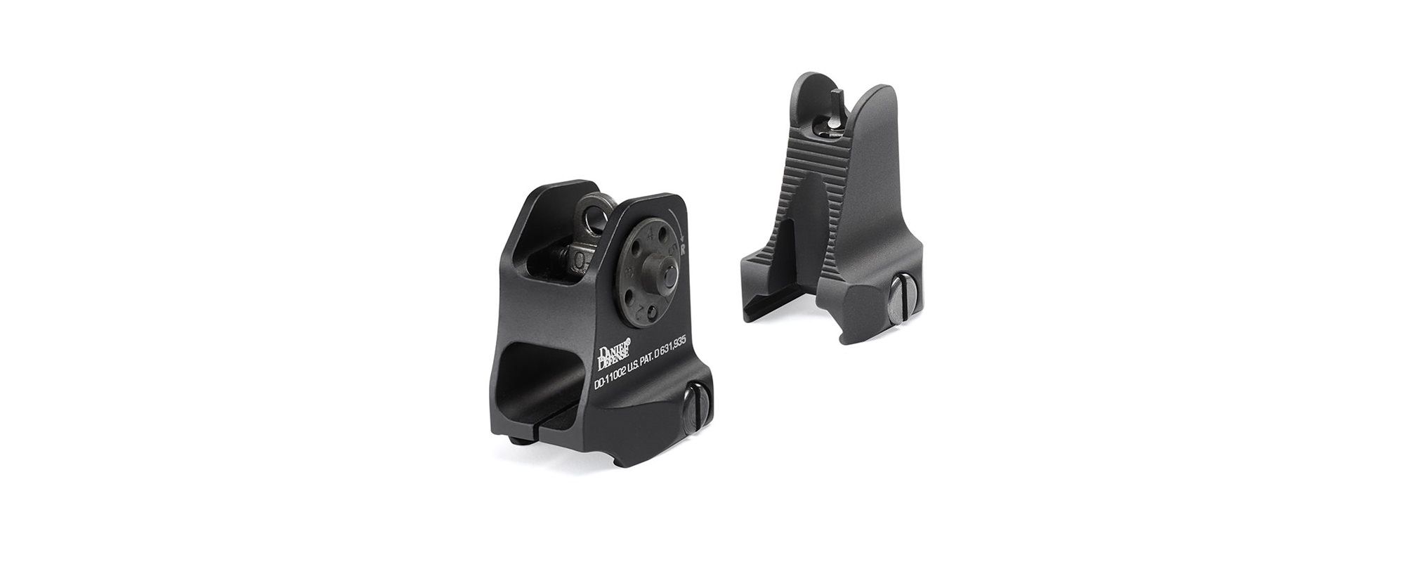 DANIEL DEFENSE - FIXED BACKUP FRONT SIGHT AND A1.5 BACKUP REAR SIGHT