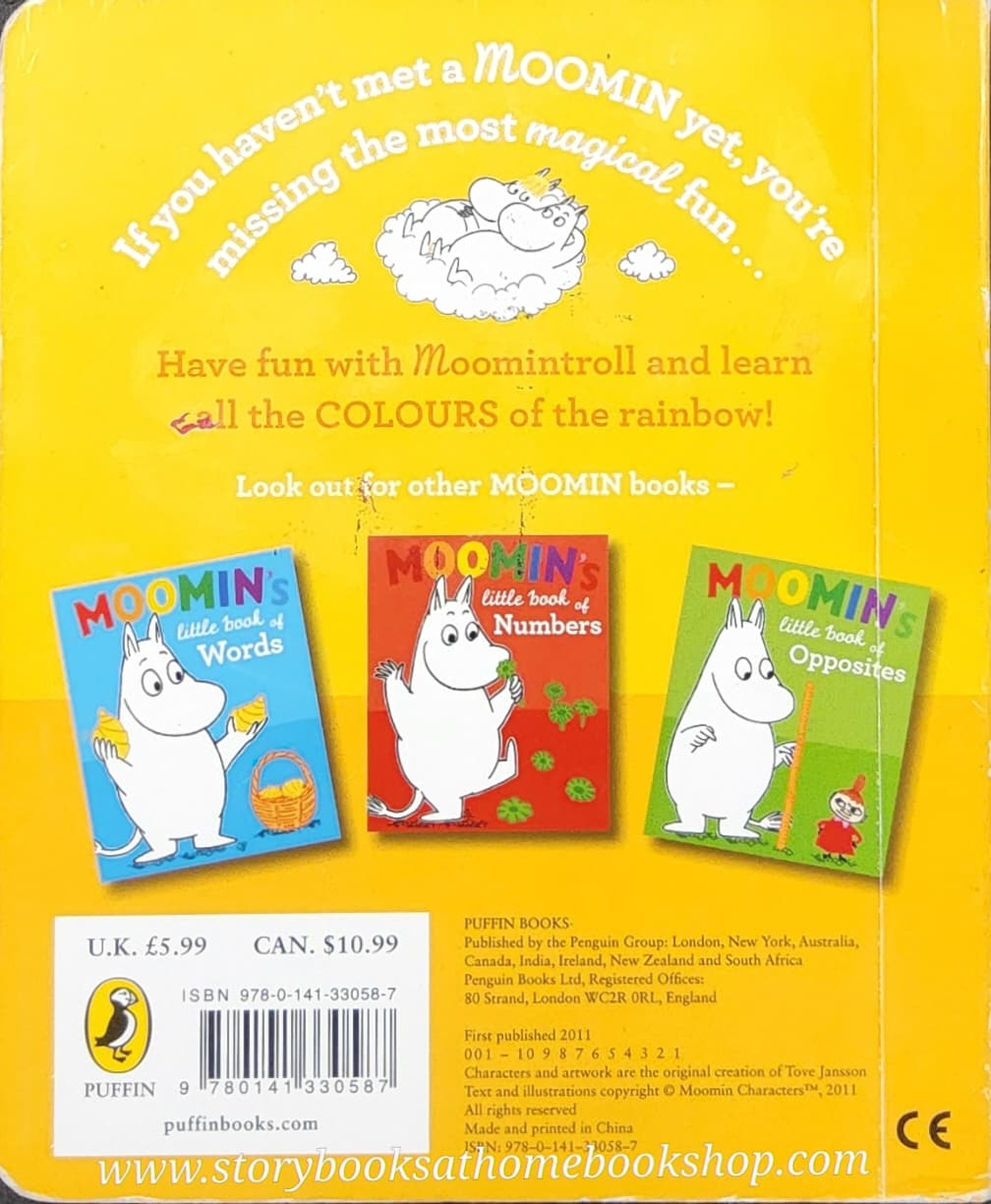 BOARD BOOK** 🍅🍓MOOMIN LITTLE BOOK OF COLOURS