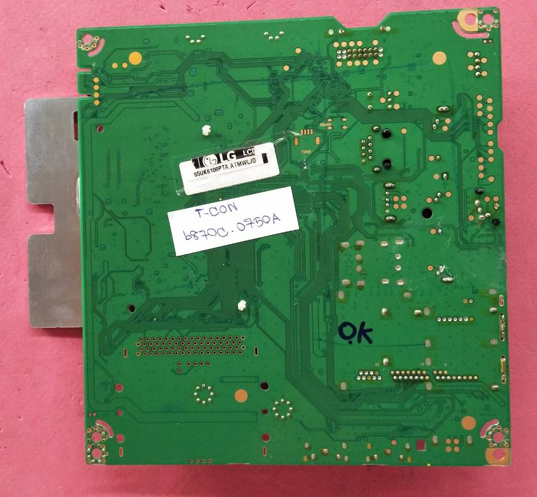 เมนบอร์ดทีวีแอลจี/อะไหล่ทีวีแอลจี(Mainboard TV LG) อะไหล่แท้/มืสองพร้อมใช้งาน ใช้กับรุ่น 65UK6100PTA.ATMWLJD T-CON 6870C-0750A