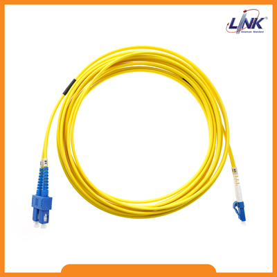 SC - LC Patch cord OS2, Duplex, UPC-UPC Jacket 3mm.