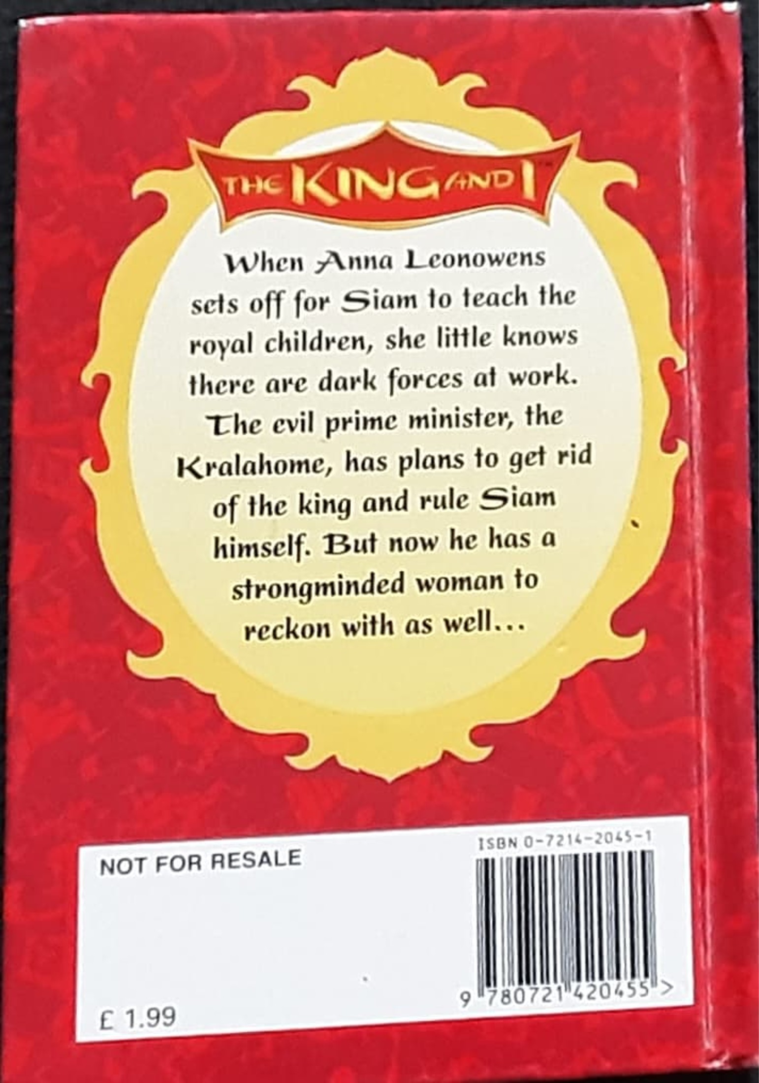 หนังสือนิทานปกแข็ง** 🍓🍓THE KING AND I BOOK OF THE FILM