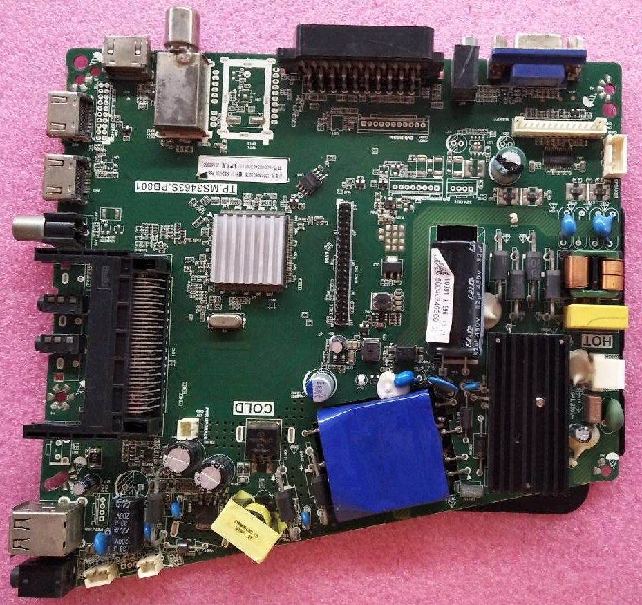 เมนบอร์ดทีวี HAIER ไฮเออร์ ของแท้ถอดจากเครื่อง ใช้กับรุ่น LE42B9000TF พาร์ท TP.MS3463S.PB801 เวอร์ชั่นใช้จอเบอร์ V420HJ2-P01