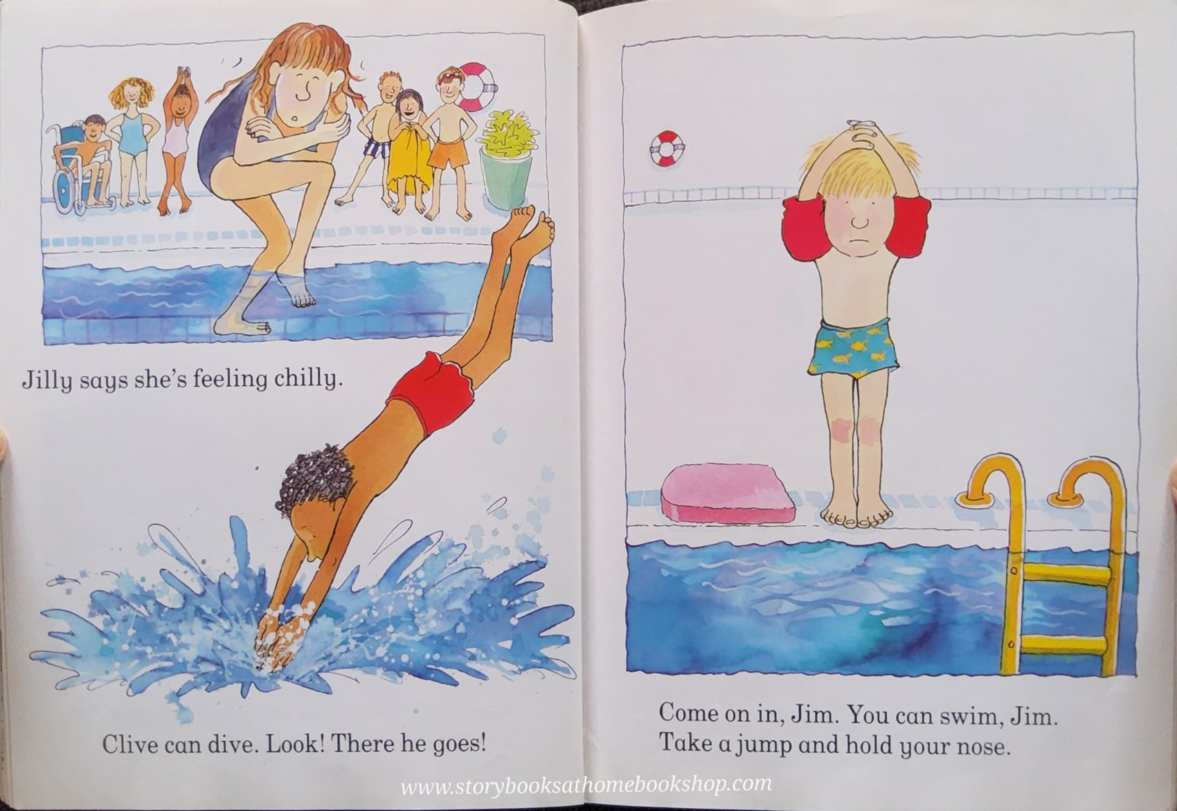 หนังสือนิทานปกอ่อน** 🍓🍓YOU CAN SWIM JIM BY KAYE UMANSKY&MARGARET CHAMBERLAIN