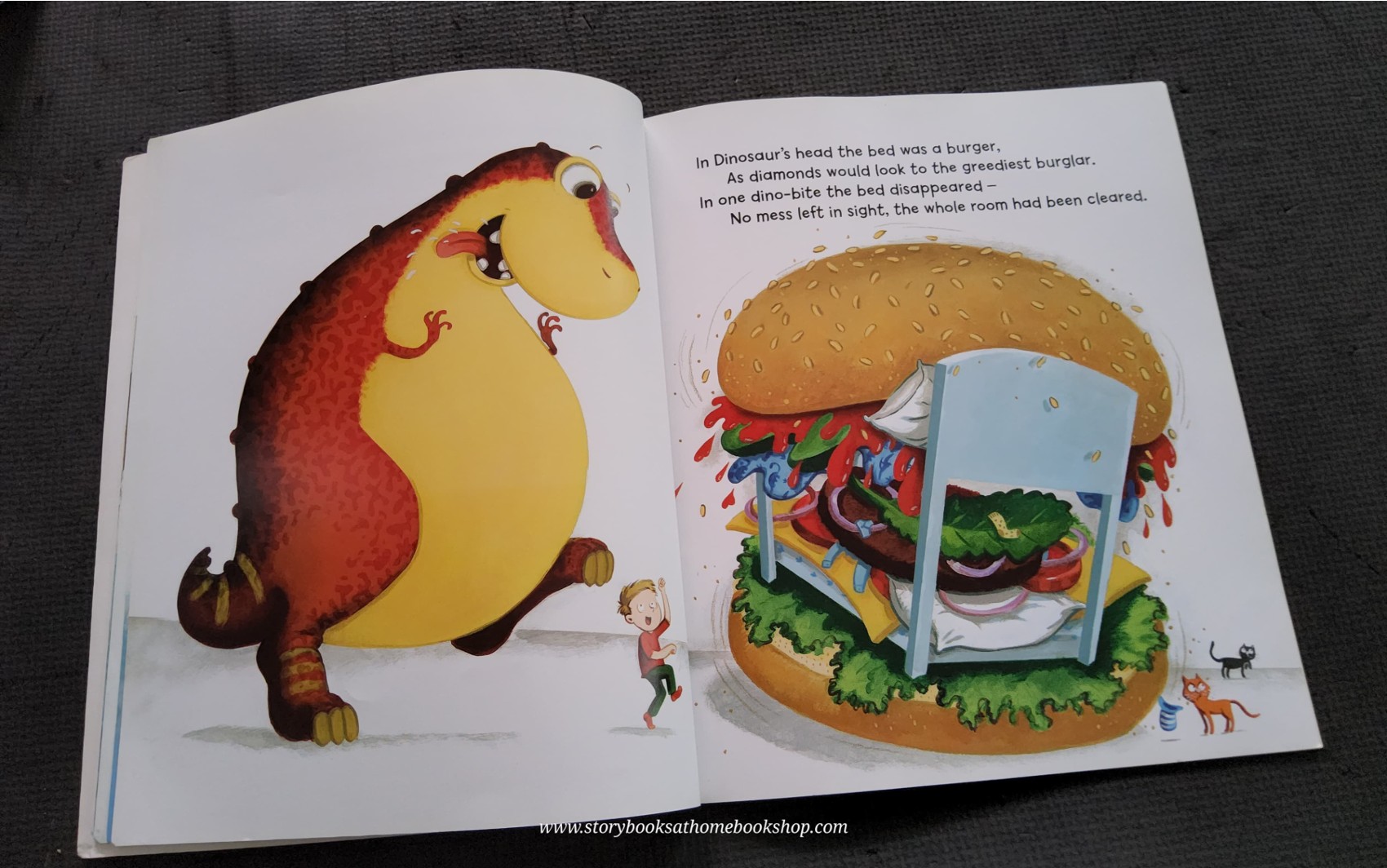 หนังสือนิทานปกอ่อน** ♥️THE DINOSAUR THAT POOPED THE BED!