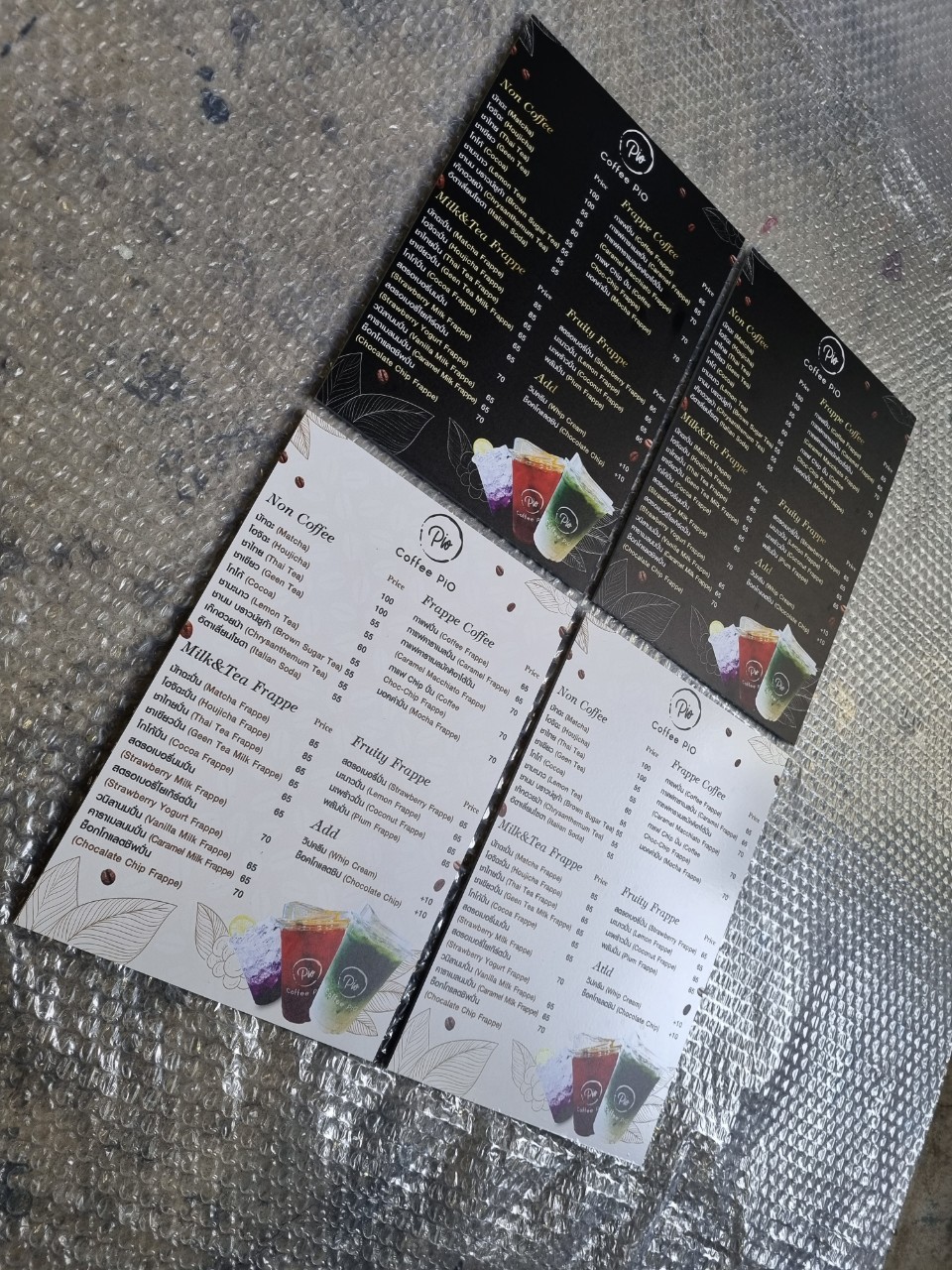 #งานป้ายสติ๊กเกอร์เมนูบอร์ด