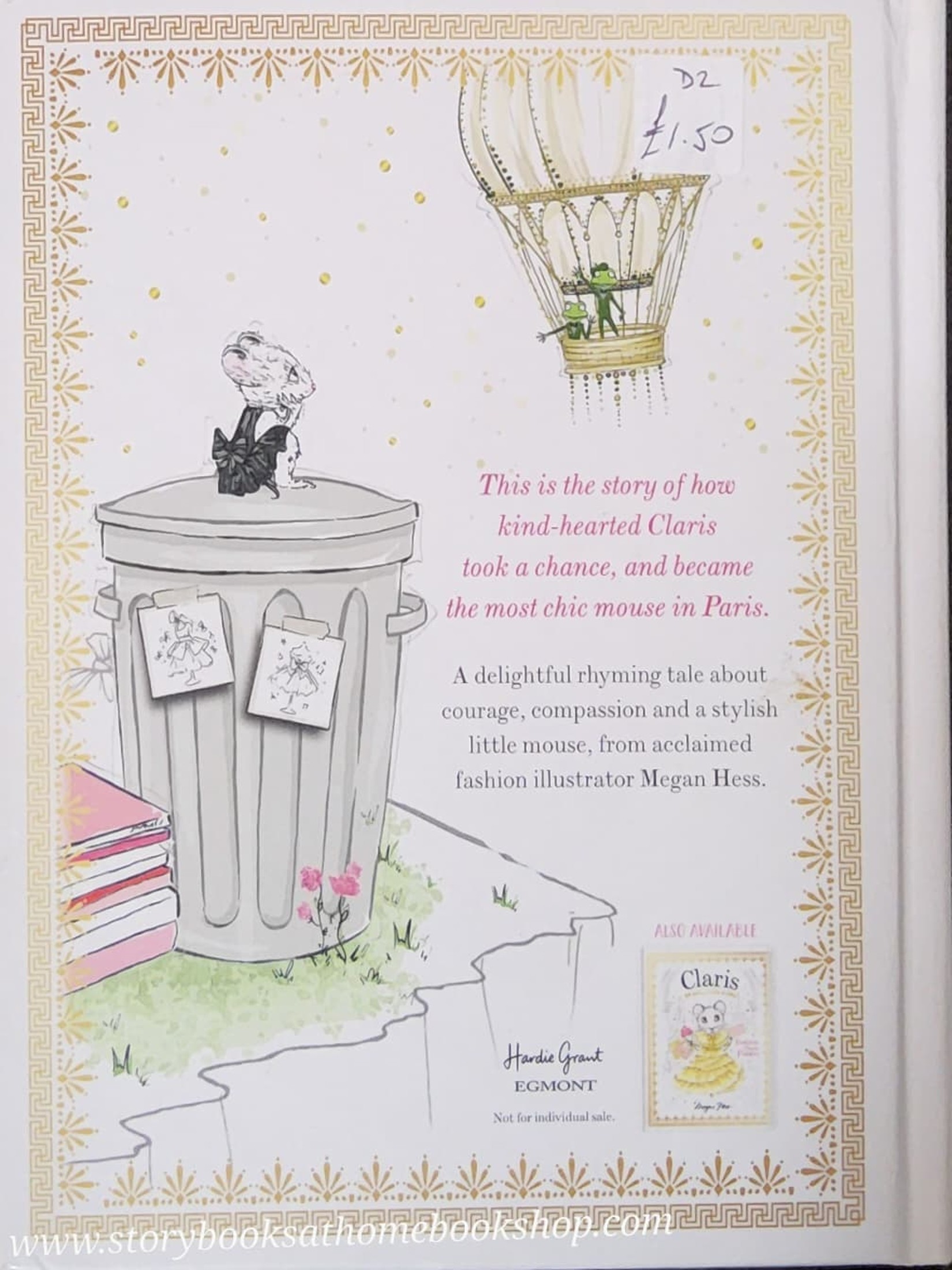 หนังสือนิทานปกแข็ง** ♥️CLARIS THE CHICEST MOUSE IN PARIS BY MEGAN HESS
