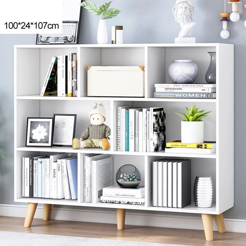 Bookshelf ชั้นวางอเนกประสงค์ ชั้นวางหนังสือ สีขาว 24x100x107cm