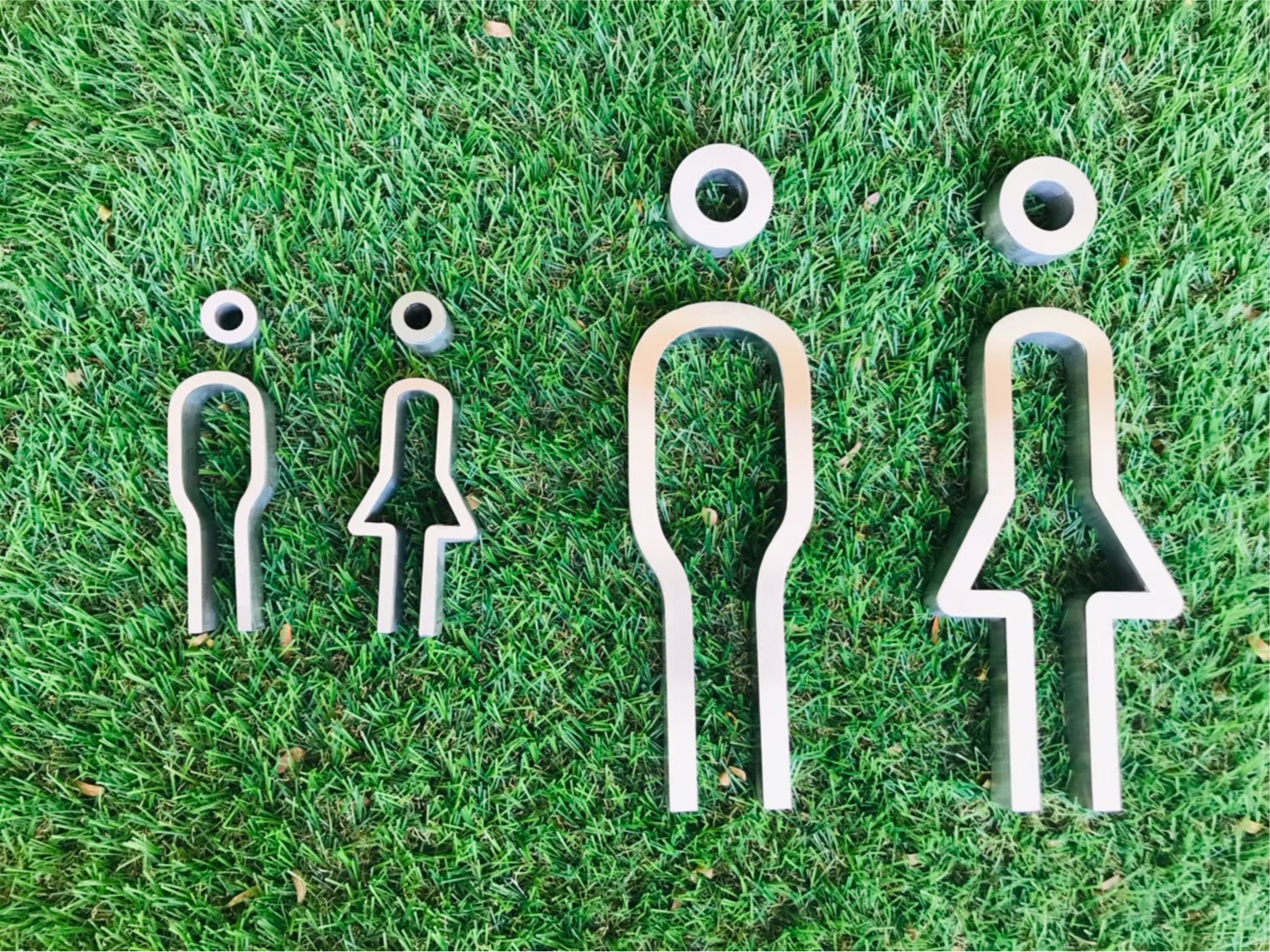 #ป้ายอักษรสแตนเลสแฮร์ไลน์