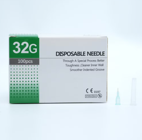 Disposable needle เบอร์ 32G / (1 กล่อง 100 ชิ้น)