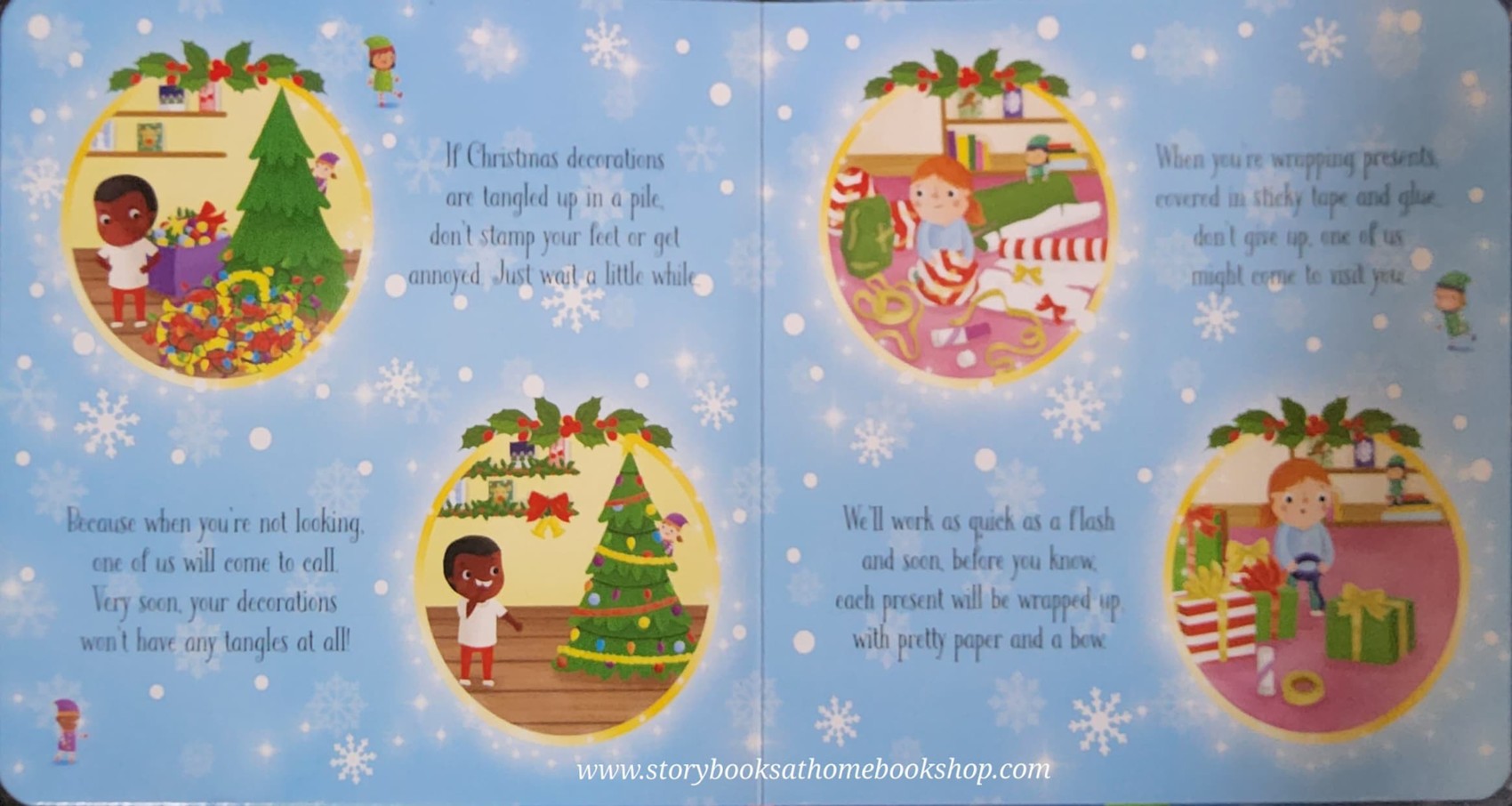 BOARD BOOK ** 🍅🍓SANTA'S LITTLE ELF