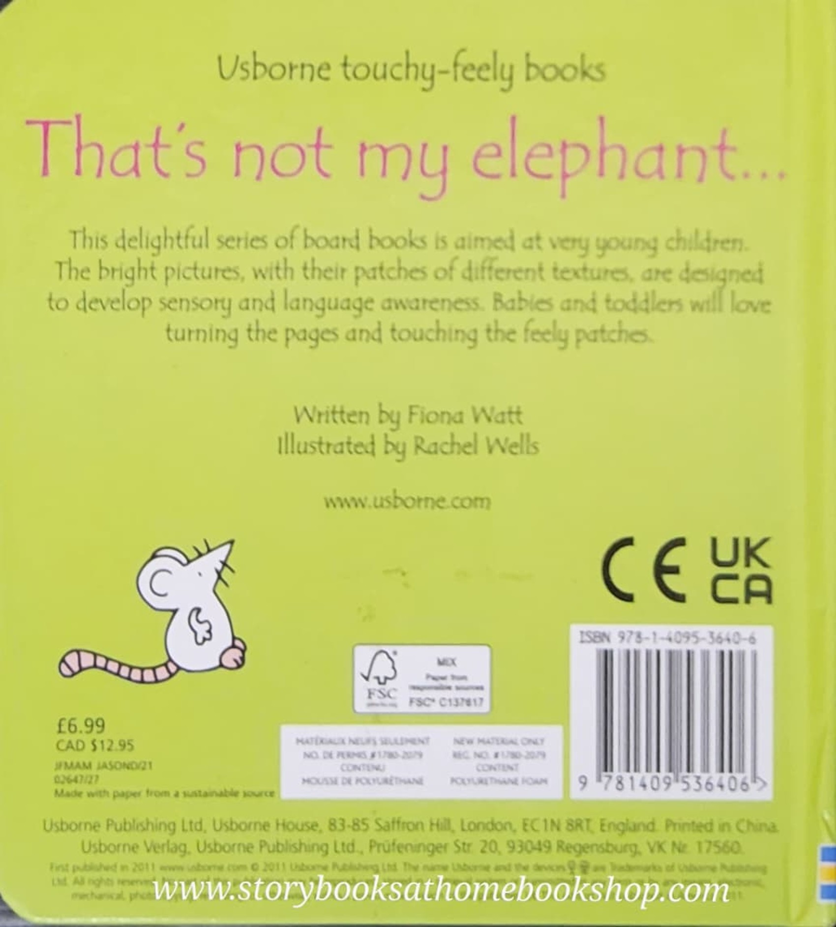 Touch and Feel Board Book** 🍅🍓That's not my ELEPHANT...