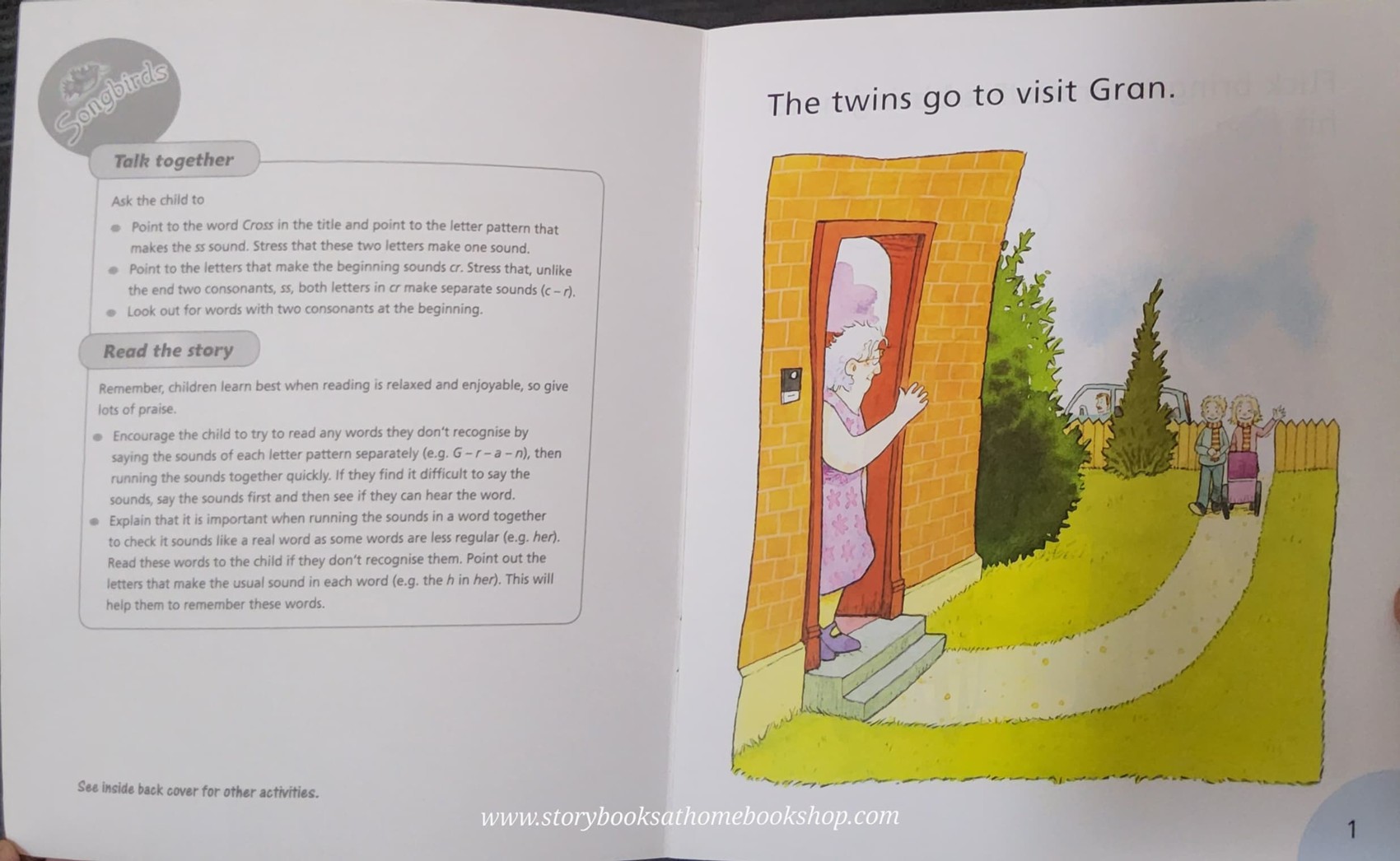 หนังสือนิทานปกอ่อน** 🍅🍓OXFORD READDING TREE SONGBIRDS PHONICS: GRAN IS CROSS BY JULIA DONALDSON