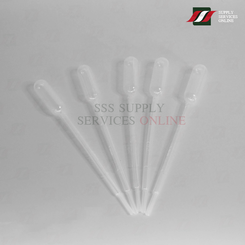 หลอดดูดสารละลาย พลาสติก ทรานเฟอร์ปิเปต ขนาด 1 มิลลิลิตร Transfer Pipette 1 ml