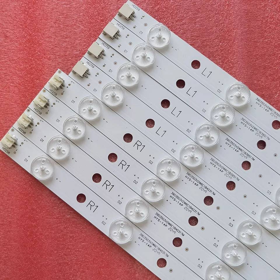 หลอดLEDแบล็คไลท์โตชิบา ( LED backlight TOSHIBA) หลอดใหม่โรงงาน ใช้กับรุ่น39P2300VT :39L4300VT (LED(6+6) X4)*1ชุด4แถว8ชิ้น*