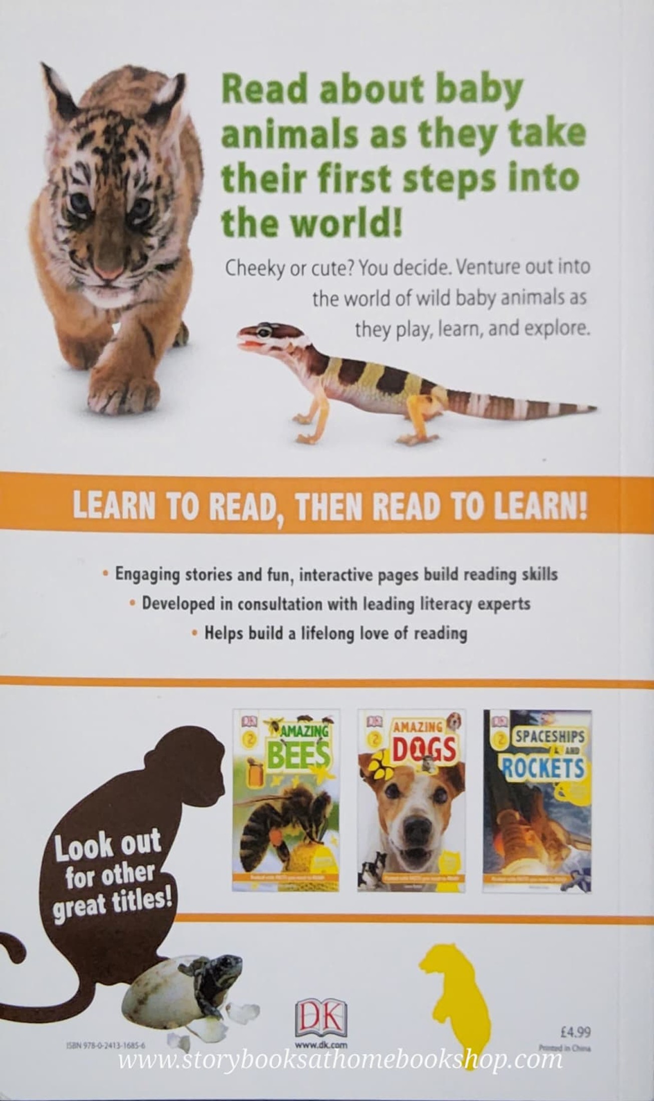 หนังสือนิทานปกอ่อน** 🍅🍓DK LEVEL2:WILD BABY ANIMALS