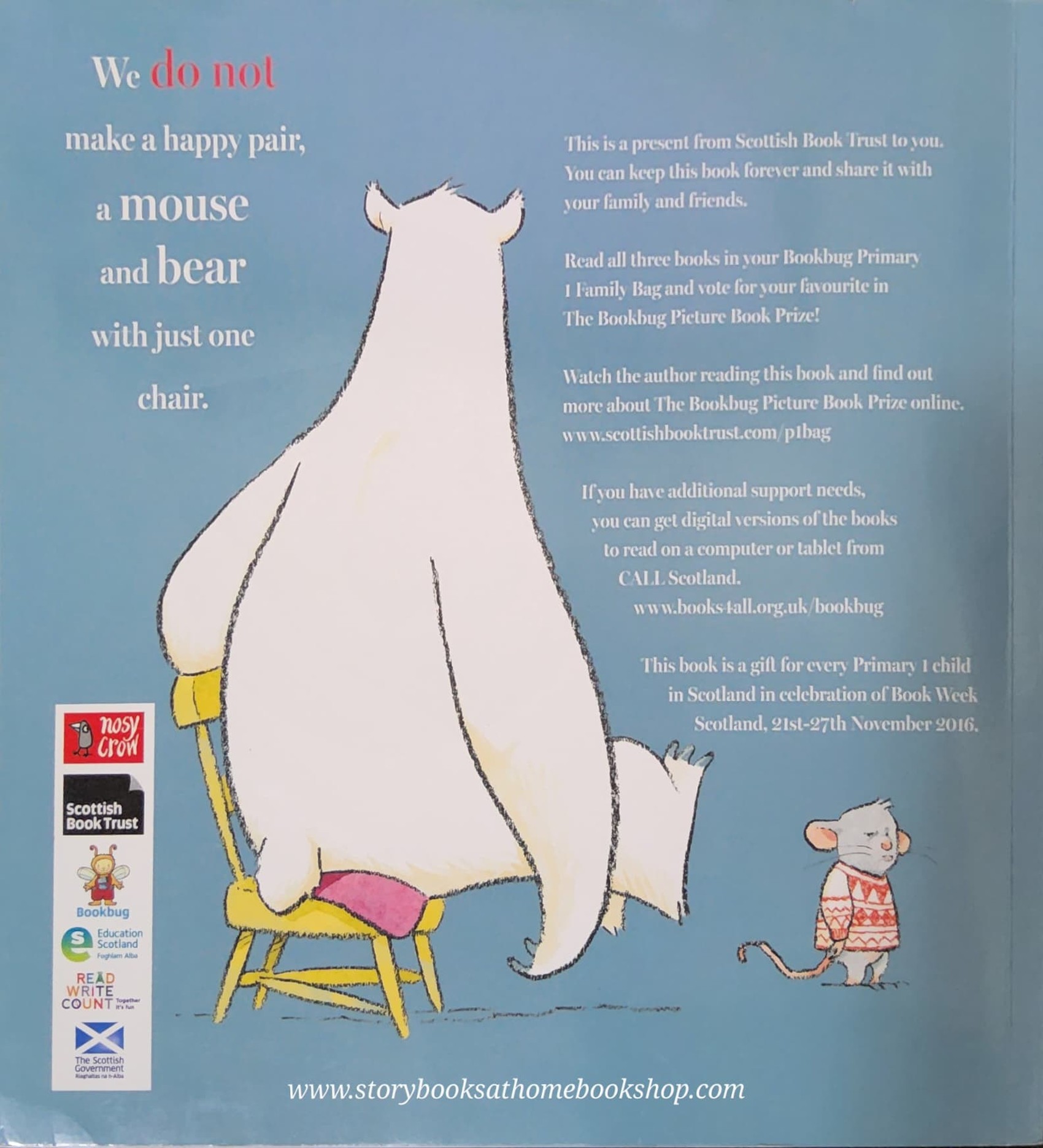 หนังสือนิทานปกอ่อน** ♥️THERE'S A BEAR ON MY CHAIR BY ROSS COLLINS
