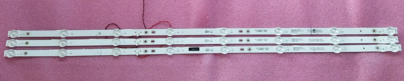 หลอดแบล็คไลท์ทีวี นาโน NANO ของแท้ถอดจากเครื่อง รุ่น LTV-4001 (8LED X 3)