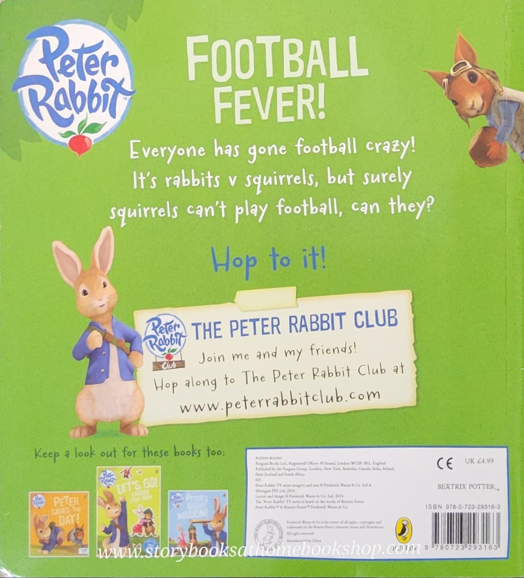 หนังสือนิทานปกอ่อน ** 🍅🍓PETER RABBIT:FOOTBALL FEVER!