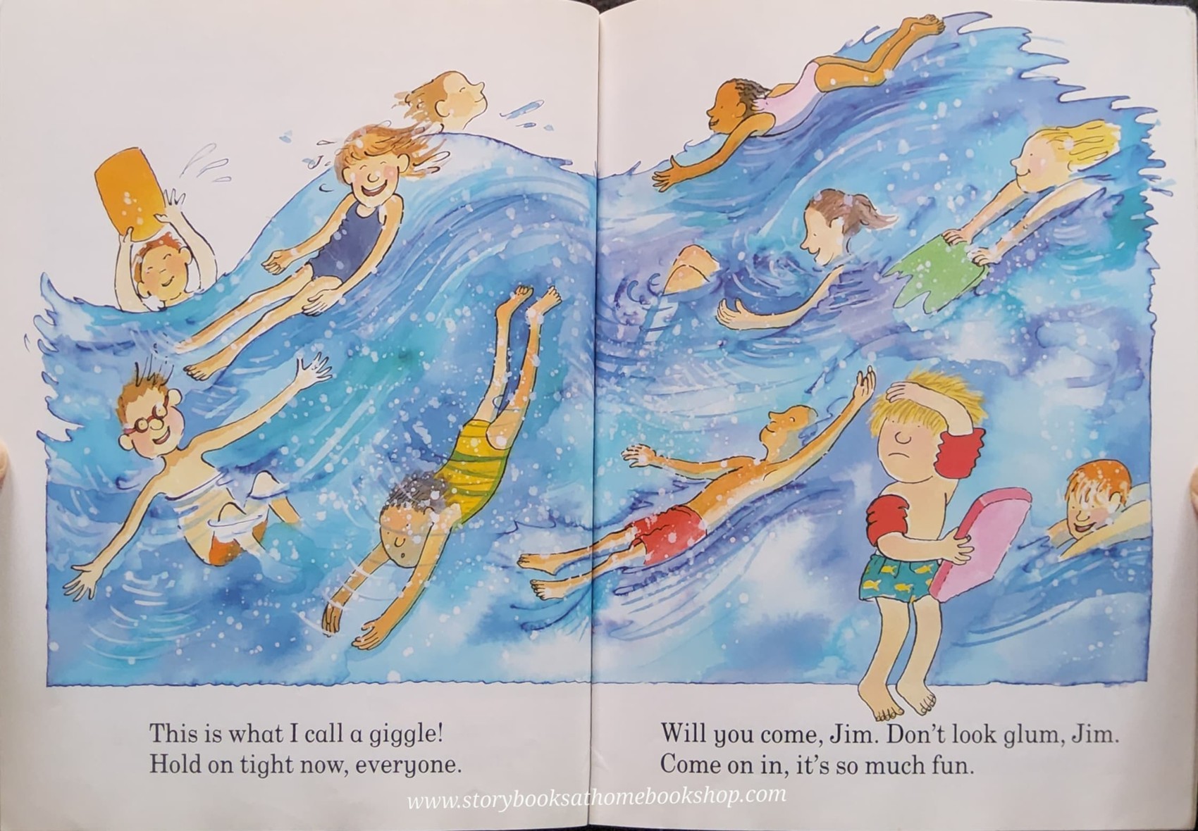 หนังสือนิทานปกอ่อน** 🍓🍓YOU CAN SWIM JIM BY KAYE UMANSKY&MARGARET CHAMBERLAIN