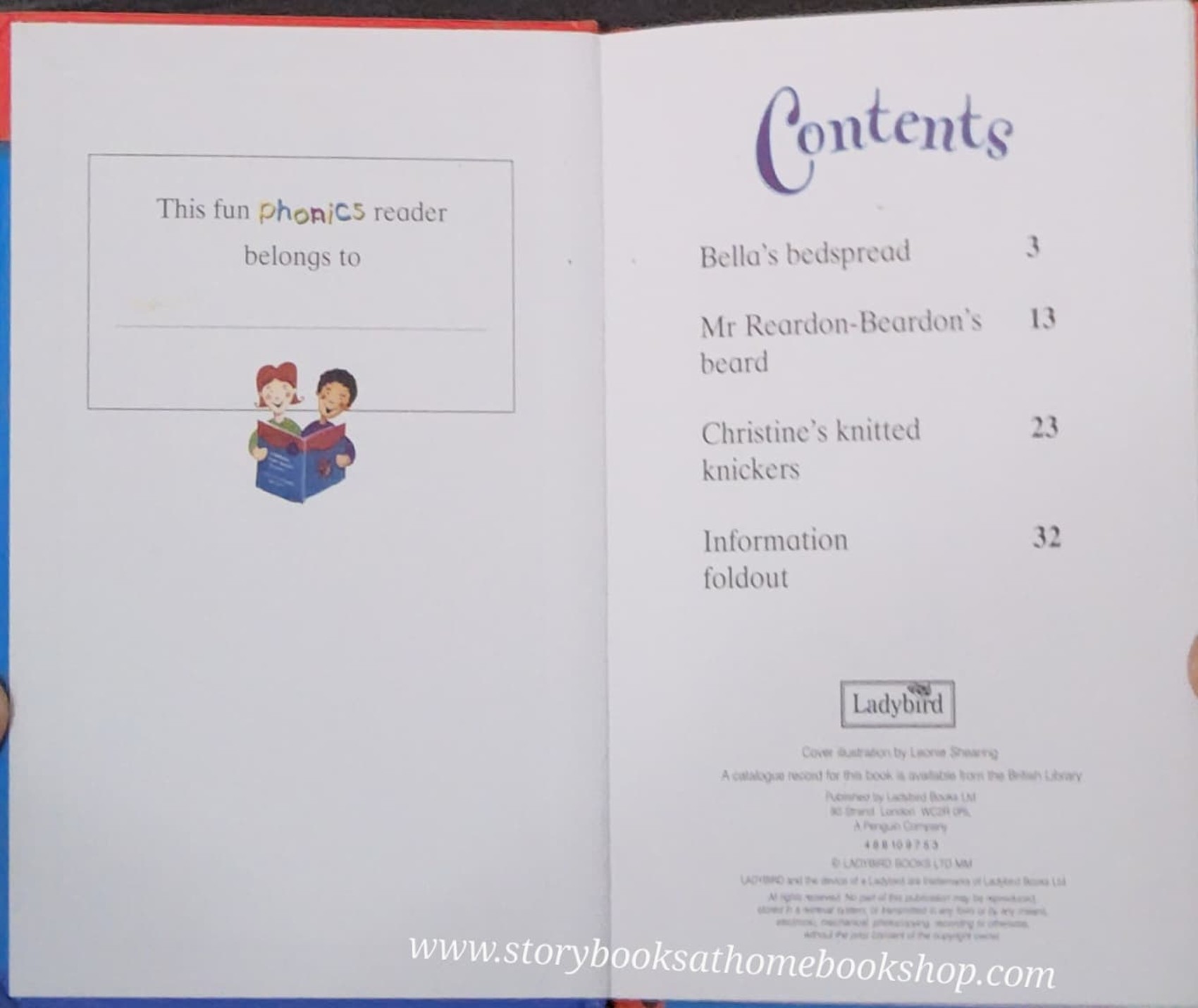 หนังสือนิทานปกแข็ง** 🍅PHONICS BELLA'S BEDSPREAD #12