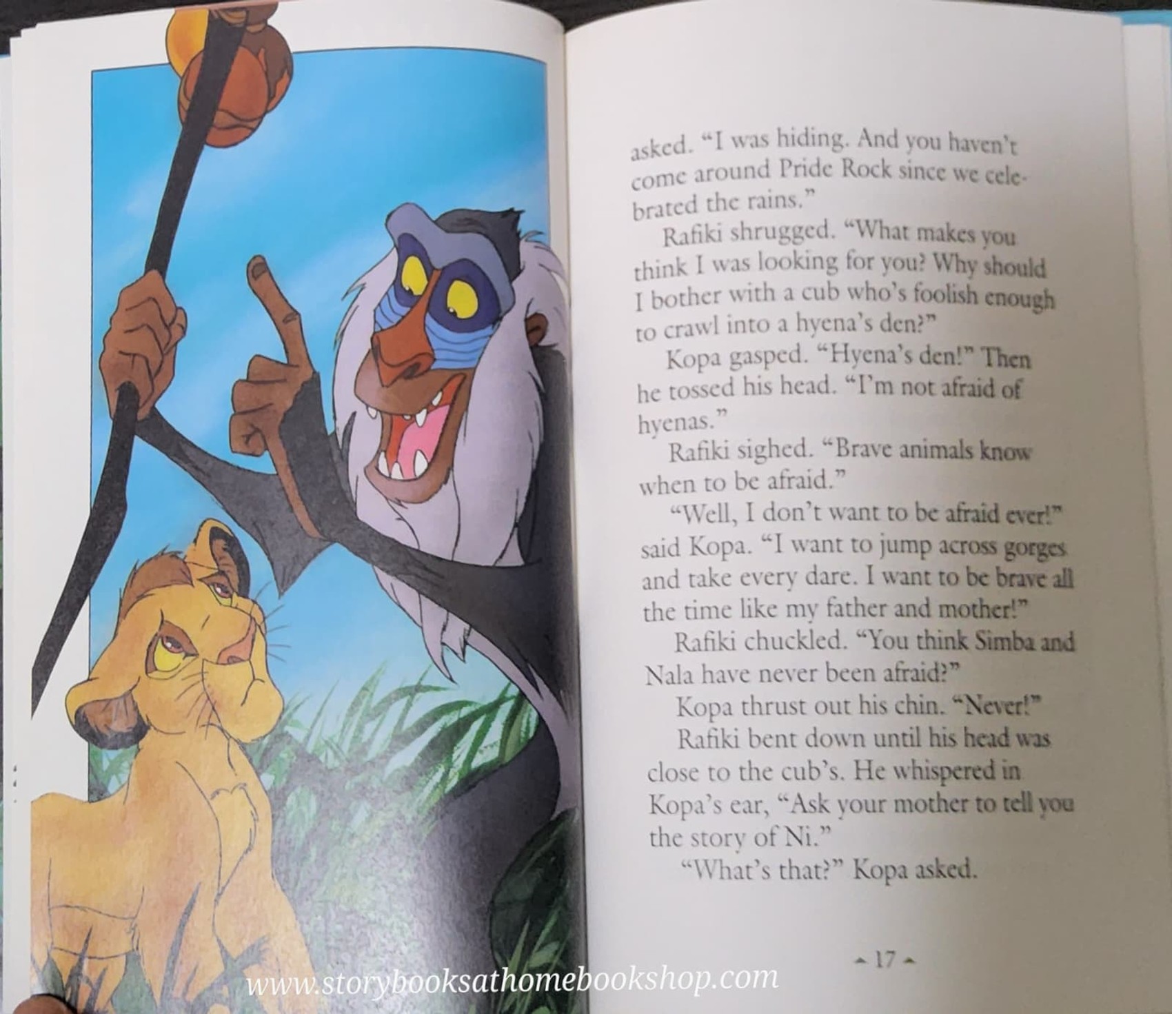 หนังสือนิทานปกแข็ง** 🍅🍅DISNEY'S THE LION KING NARA'S DARE