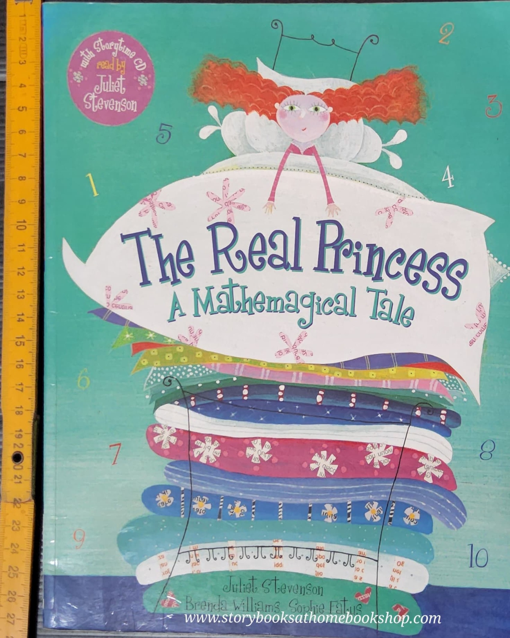 หนังสือนิทานปกอ่อน** 🍅🍓THE REAL PRINCESS A MATHEMAGICAL TALE (WITH CD)
