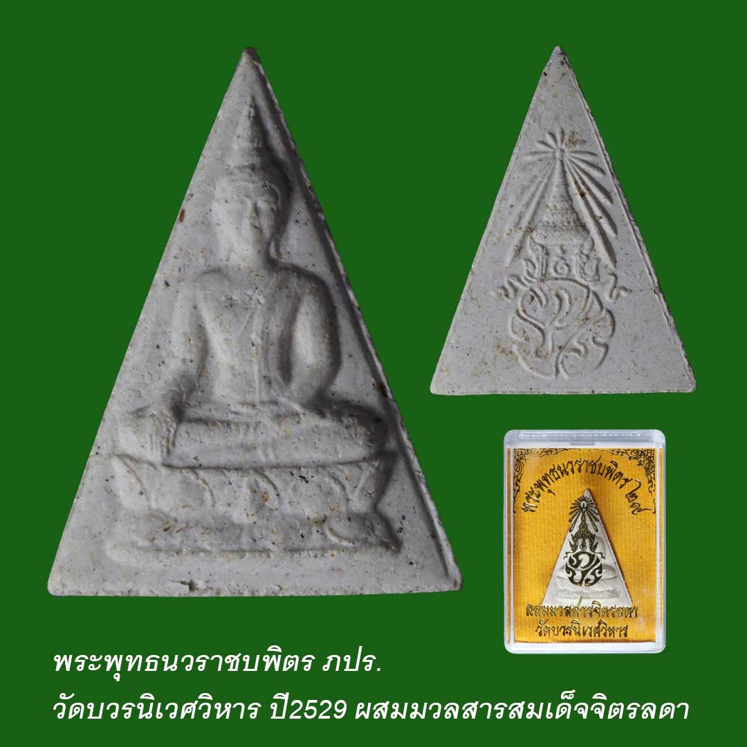 พระพุทธนวราชบพิตร 2529 มวลสารจิตรลดาและเส้นพระเกศารัชกาลที่ ๙