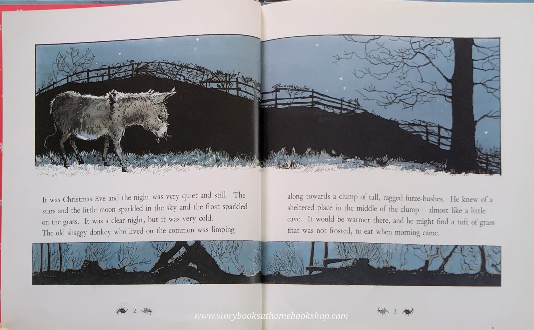 หนังสือนิทานปกแข็ง** 🍅🍓FATHER CHRISTMAS AND THE DONKEY BY ELIZABETH CLARK