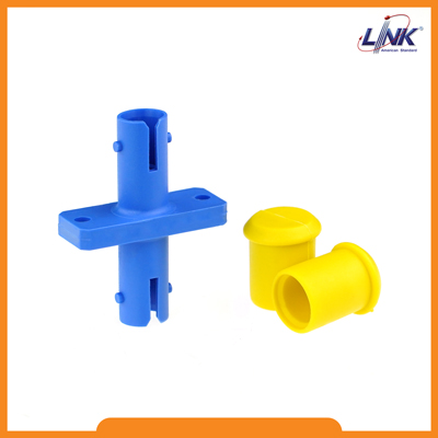 ST ADAPTER, Coupling, Flange Type SM, Ceramic Sleeve Blue Housing
