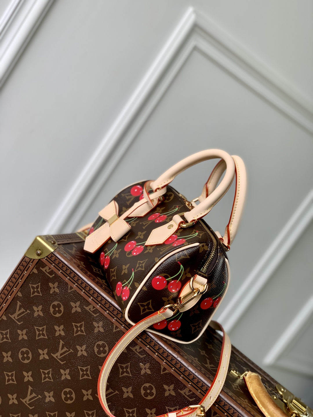 [Pre-order]กระเป๋า LouisVuitton LV x TM Speedy Bandoulière 20 Cherry blossom งานคุณภาพที่ดีที่สุด