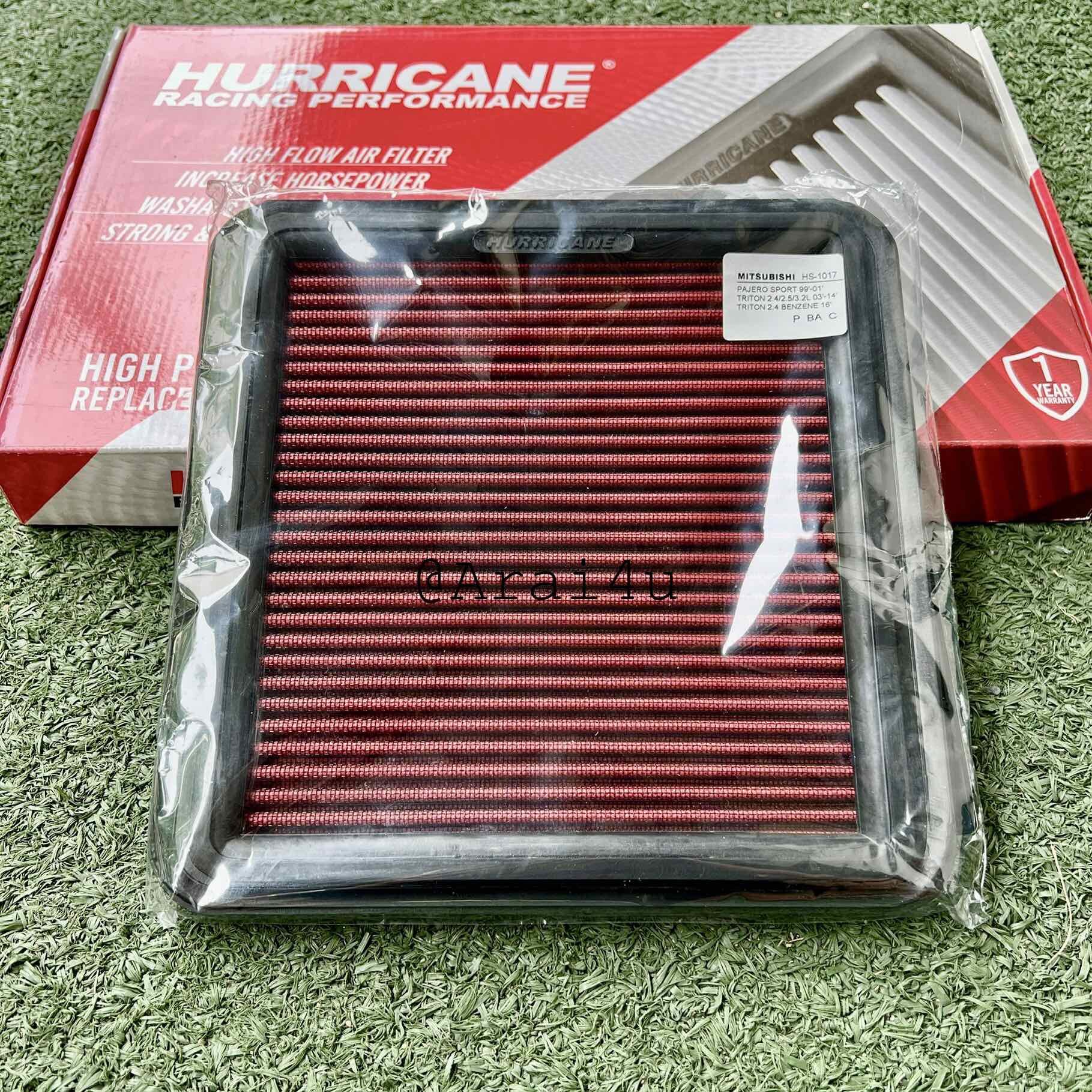HURRICANE กรองอากาศ ผ้า MITSUBISHI TRITON 03-13 ดีเซล/แบนซิน