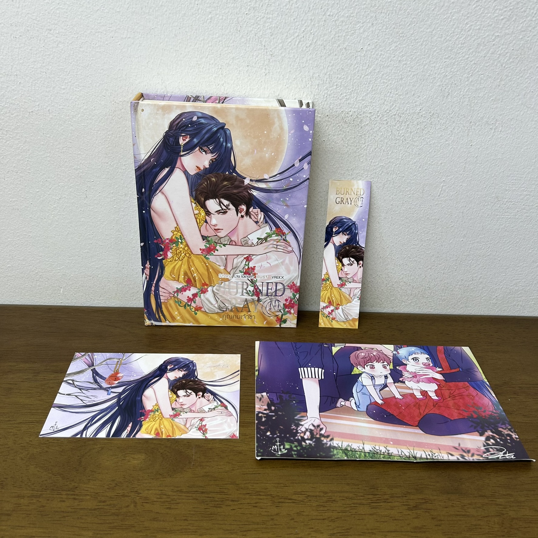 Burned Gray คุณคมเจ้าขา ปกแข็ง ... Lta luktarn (มือสอง) นิยาย โรมานซ์ ทำมือ