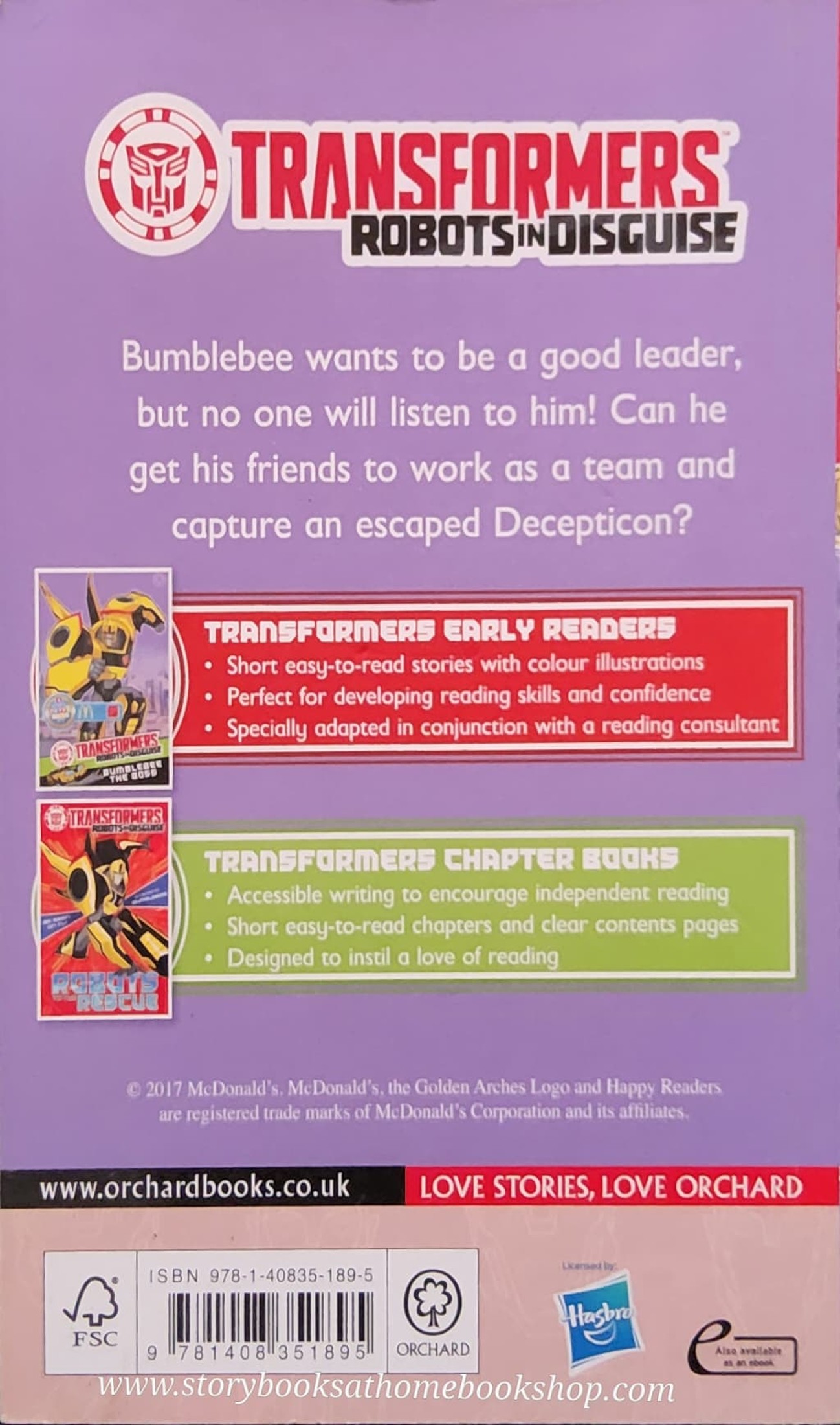 หนังสือนิทานปกอ่อน** 🍅🍓TRANSFORMERS ROBOTS IN DISGUISE