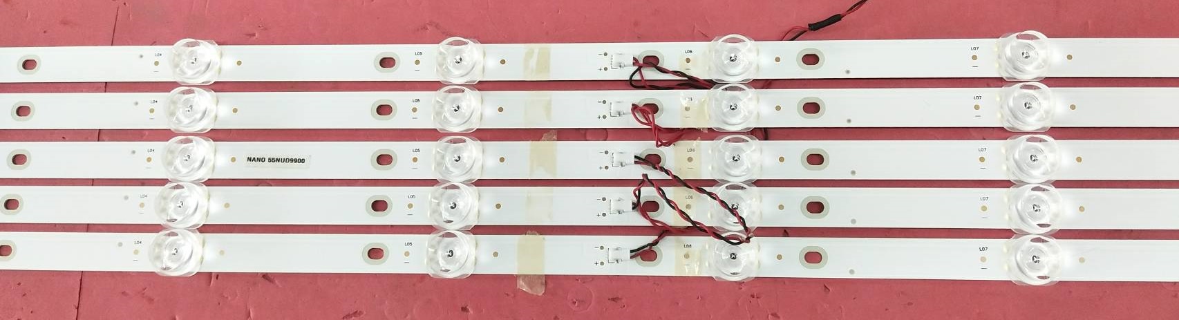 หลอดแบคไลน์ทีวี นาโน NANO ของแท้ถอดจากเครื่อง รุ่น55NUD9900