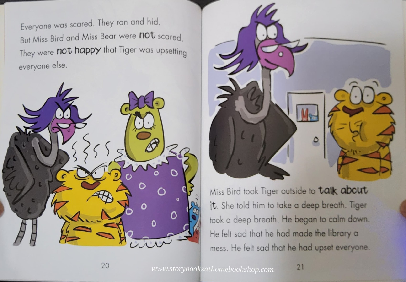 หนังสือนิทานปกอ่อน** 🍅🍓BEHAVIOUR MATTERS:TIGER HAS A TANTRUM A BOOK ABOUT FEELING ANGRY