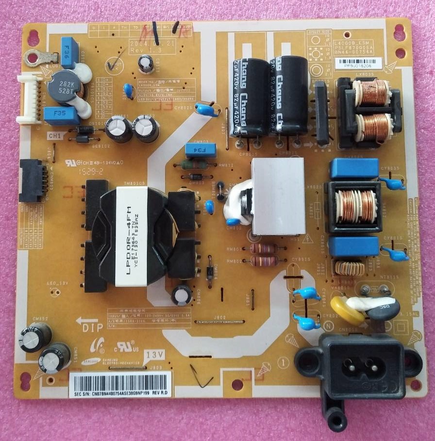 POWER SUPPLY SAMSUNG (ซับพลาย ซัมซุง) ของแท้ถอดจากเครื่อง พาร์ทใช้กับรุ่น UA40H4200AK UA40H5003TK